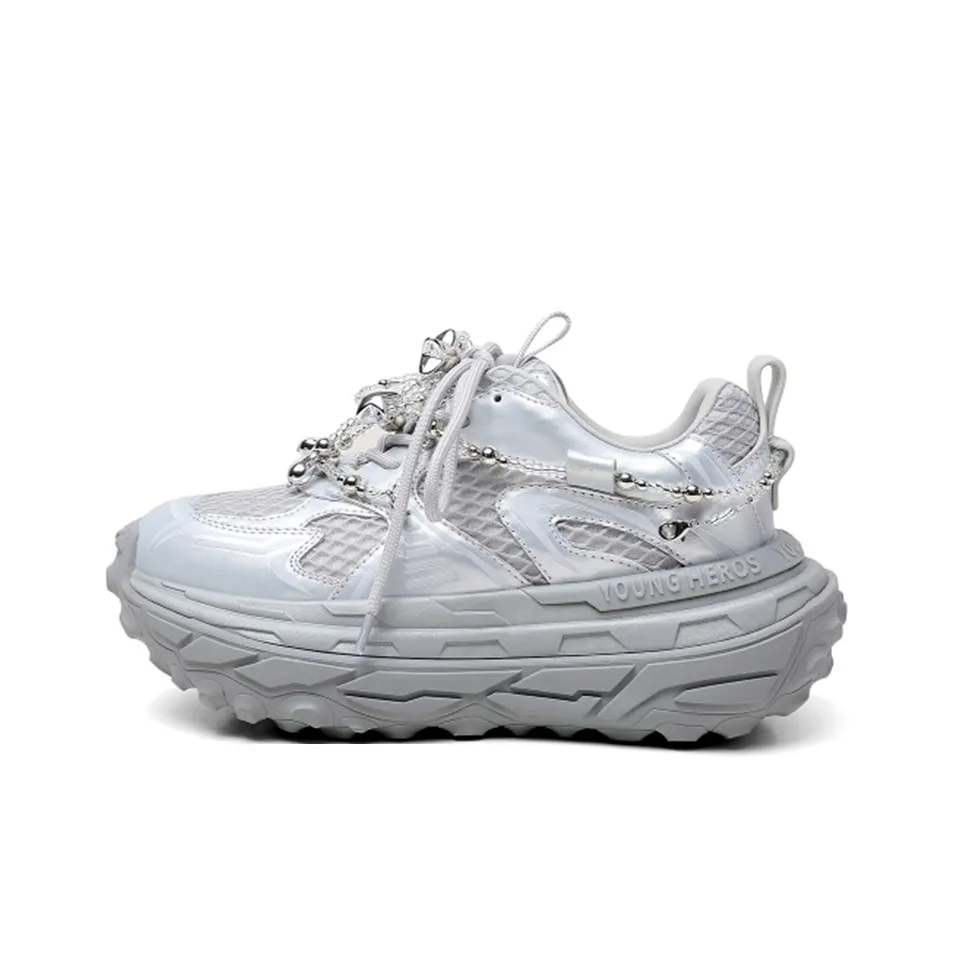 Hoov Повседневная обувь Низкий топ Ледниковый серебристый Женский