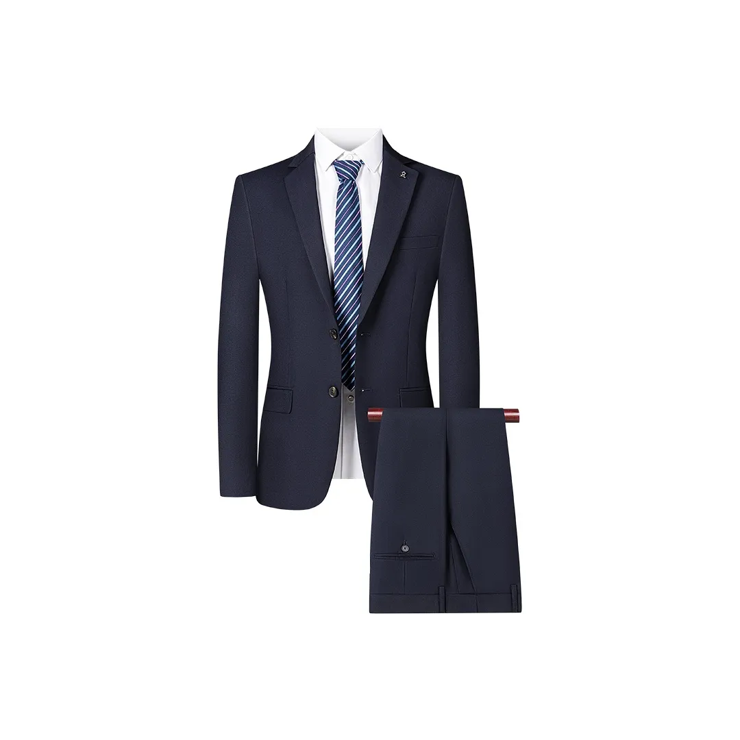Montagut Темно-синий Синий Мужской Деловой костюм