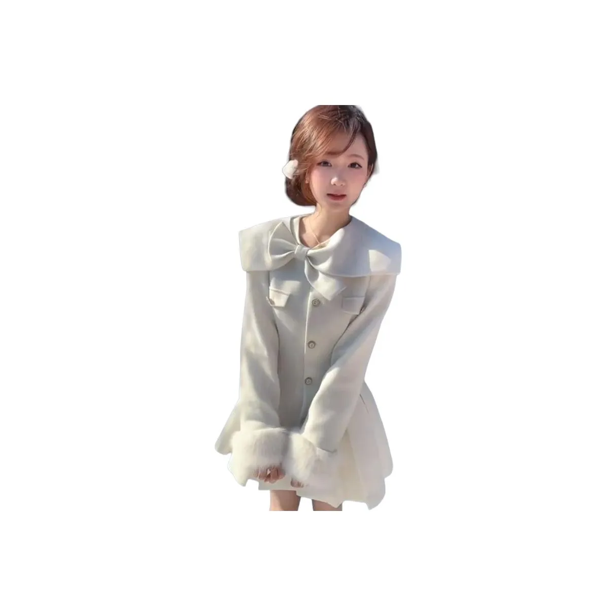 OURUOKE Длинное платье с длинными рукавами женское