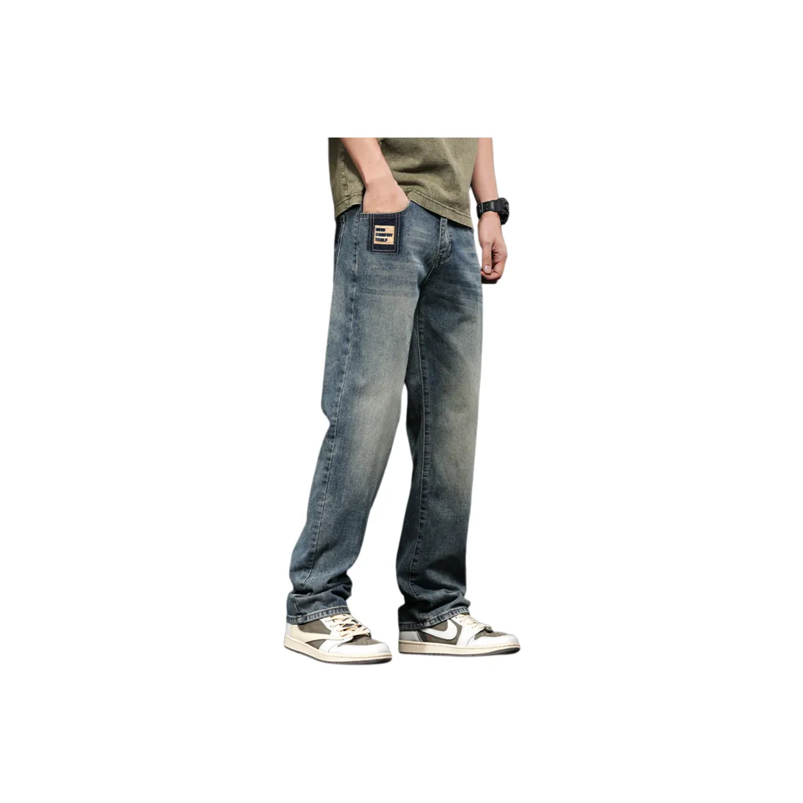LOUGHNEA Винтажный синий. Мужские джинсы