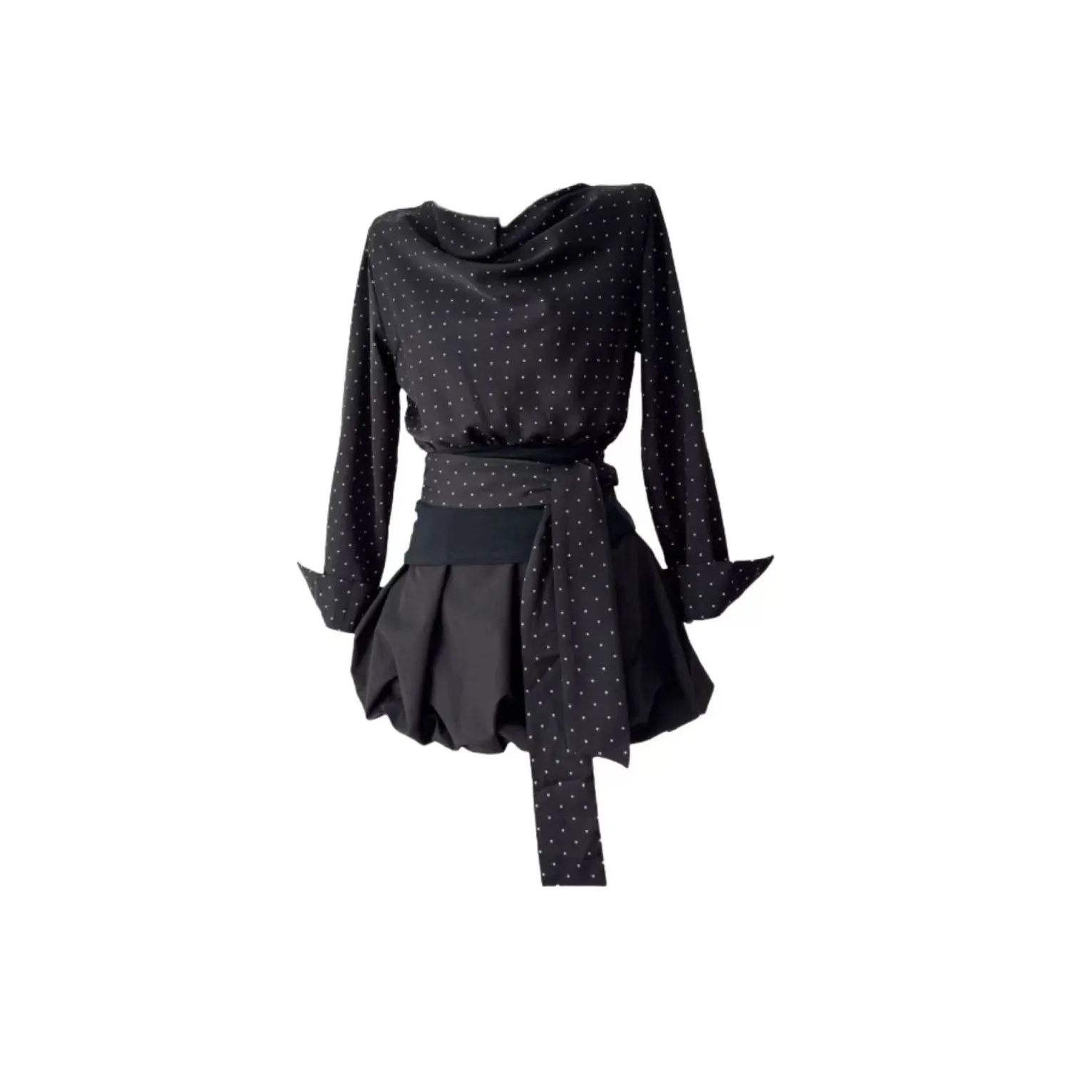 MA JOURNEE Черный Женские Комплекты с Юбкой