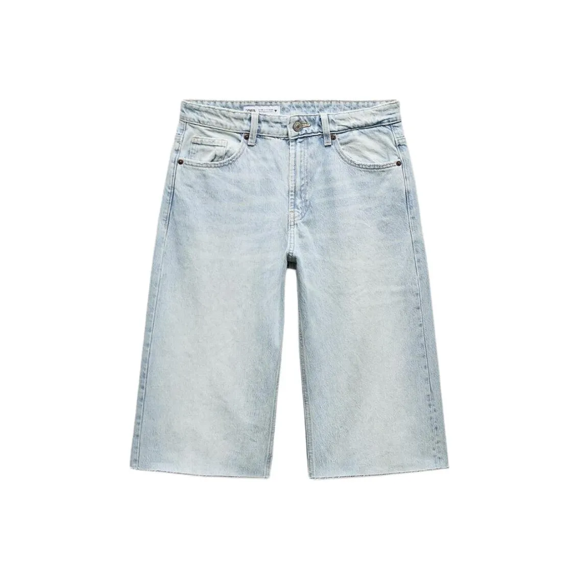 ZARA Светло-синие женские джинсовые шорты