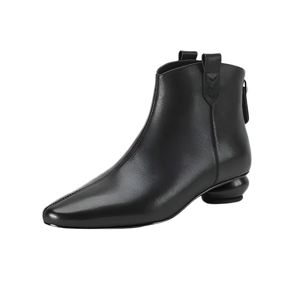 Wuji Модный тренд Заостренный носок Ботильоны Женские