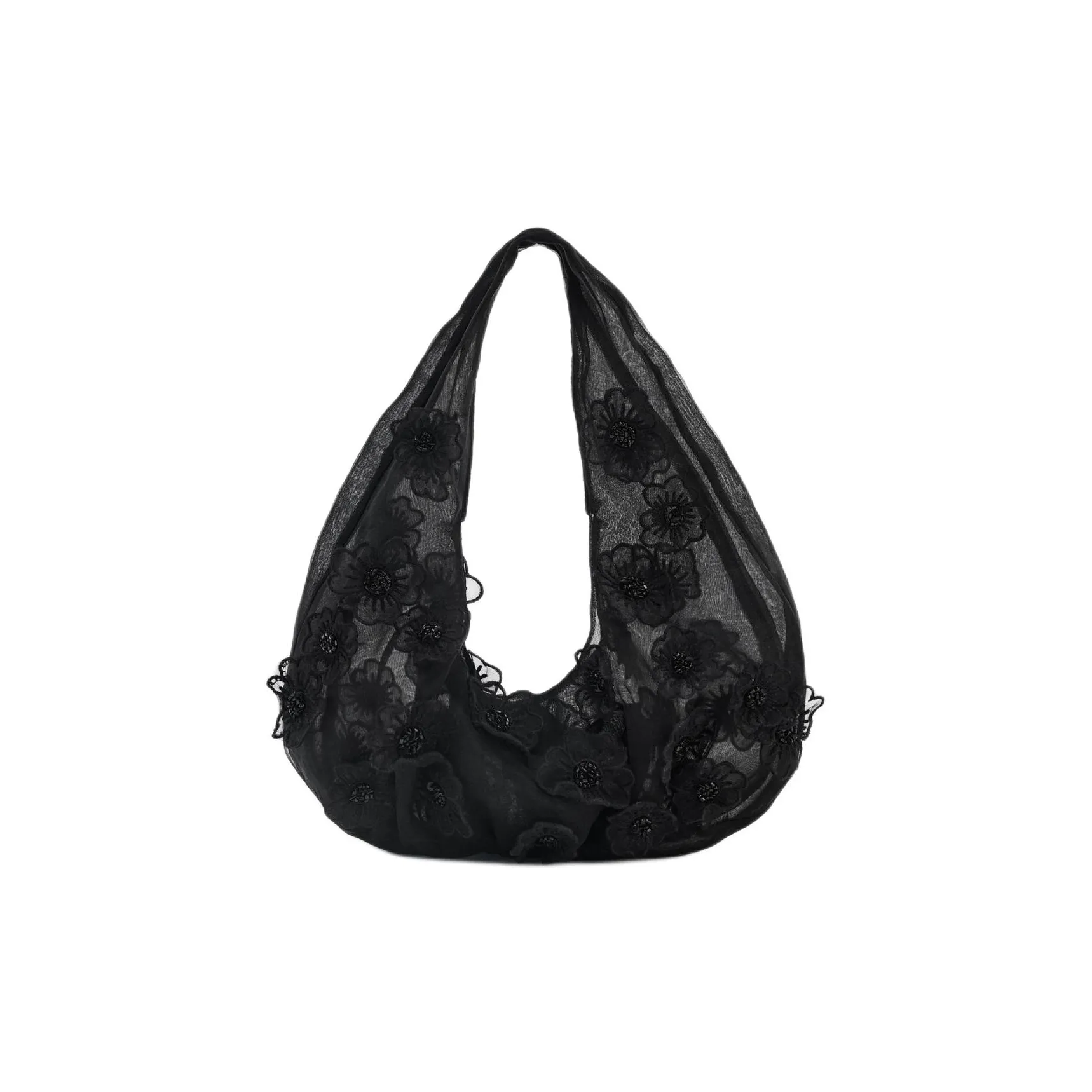 ZARA Полиэстер Сумка Мини Женская Черная