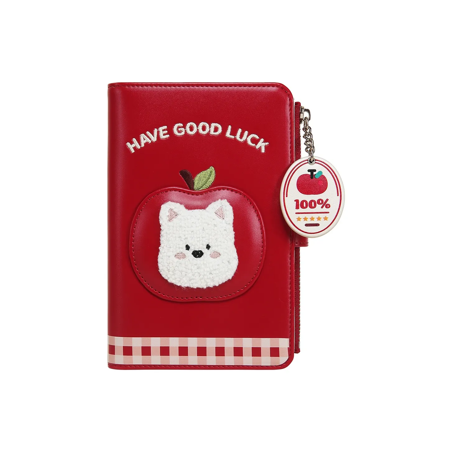 TOUTOU Синтетическая кожа Держатель для паспорта Стандартный Женский Вишневый красный