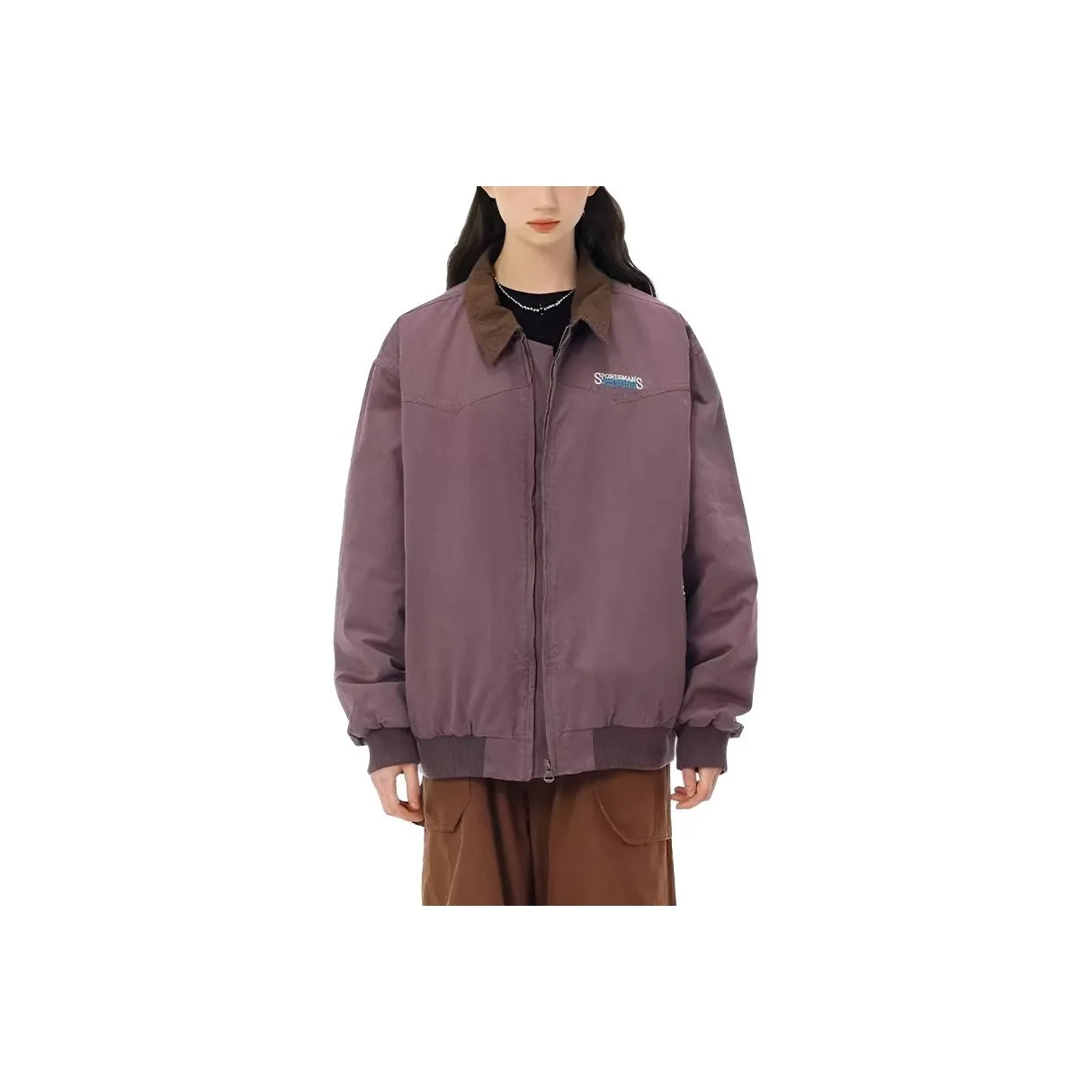 OURUOKE Фиолетовый Женский Куртки