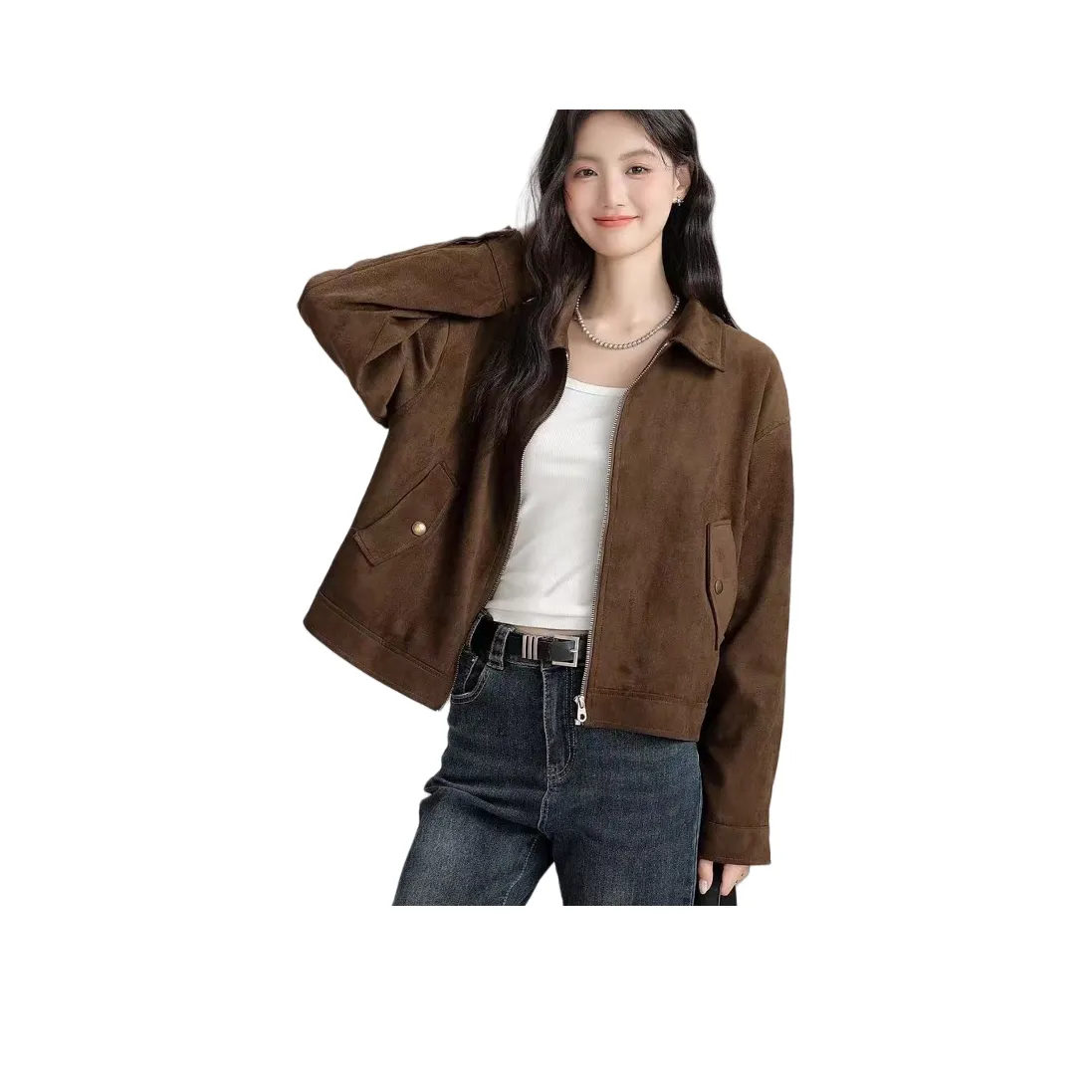 Cotton Gene Cropped Coat Women's