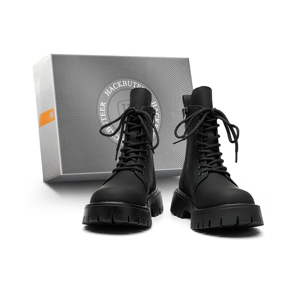 HACKBUTEER Ankle Длина Мартин Boot Мужская Коробка Включено