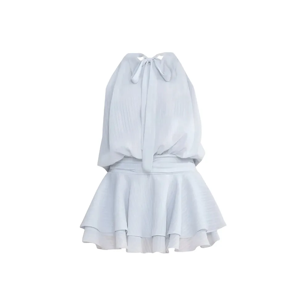 DITB Светло-синие женские платья без рукавов