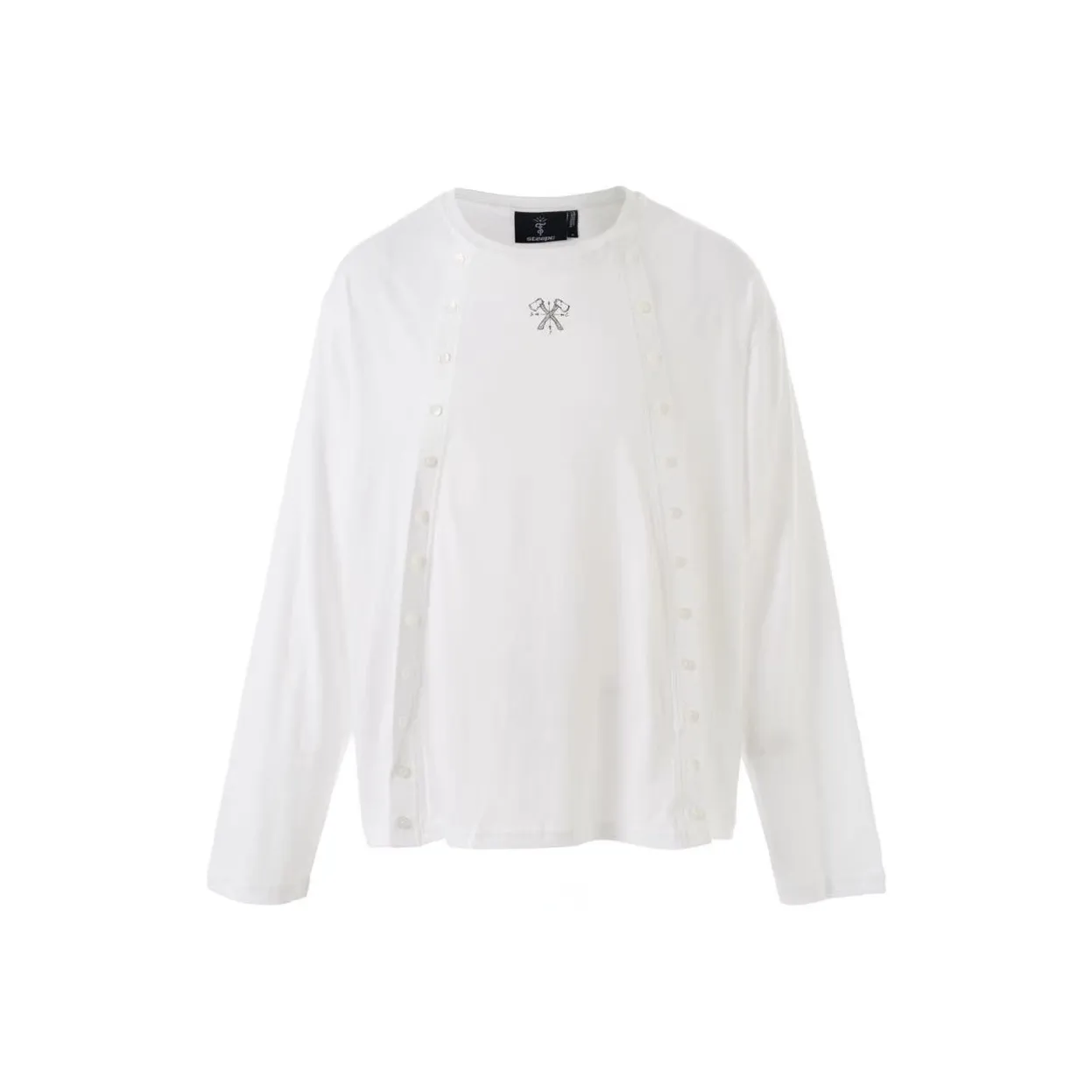 STEEPC Cropped Длинный рукав Т-рубашка Унисекс