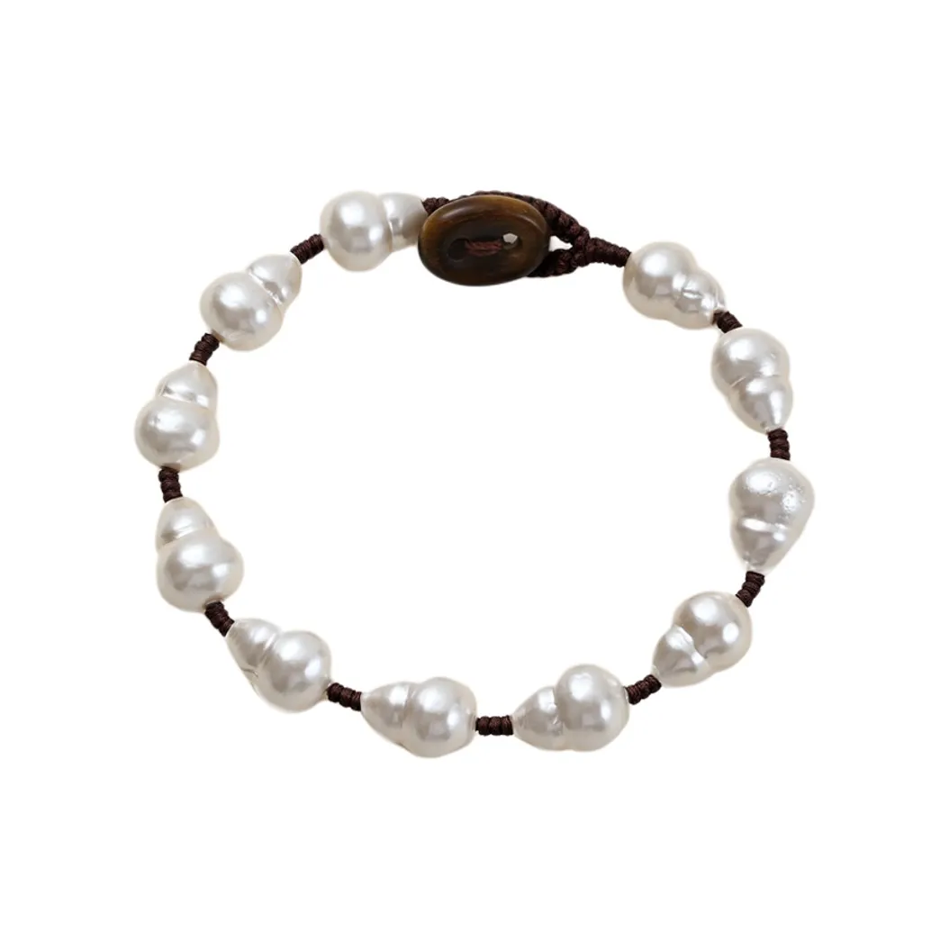 MUYANG Браслет с шнурками "Камень Тигровый глаз" Женские