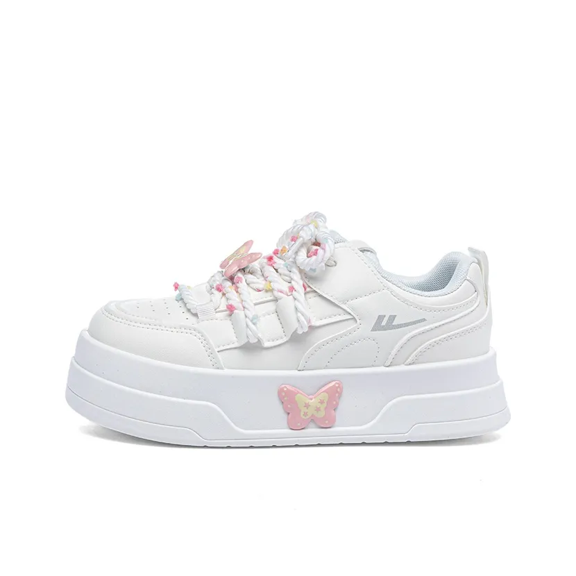 Warrior Slip-Resistant Abrasion-Resistant Low-Top Скейтборд Кроссовки Женские