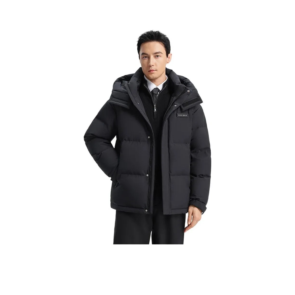 SNOW FLYING Extreme Cold Зимний пуховик Young And Средний возраст Мужской Черный