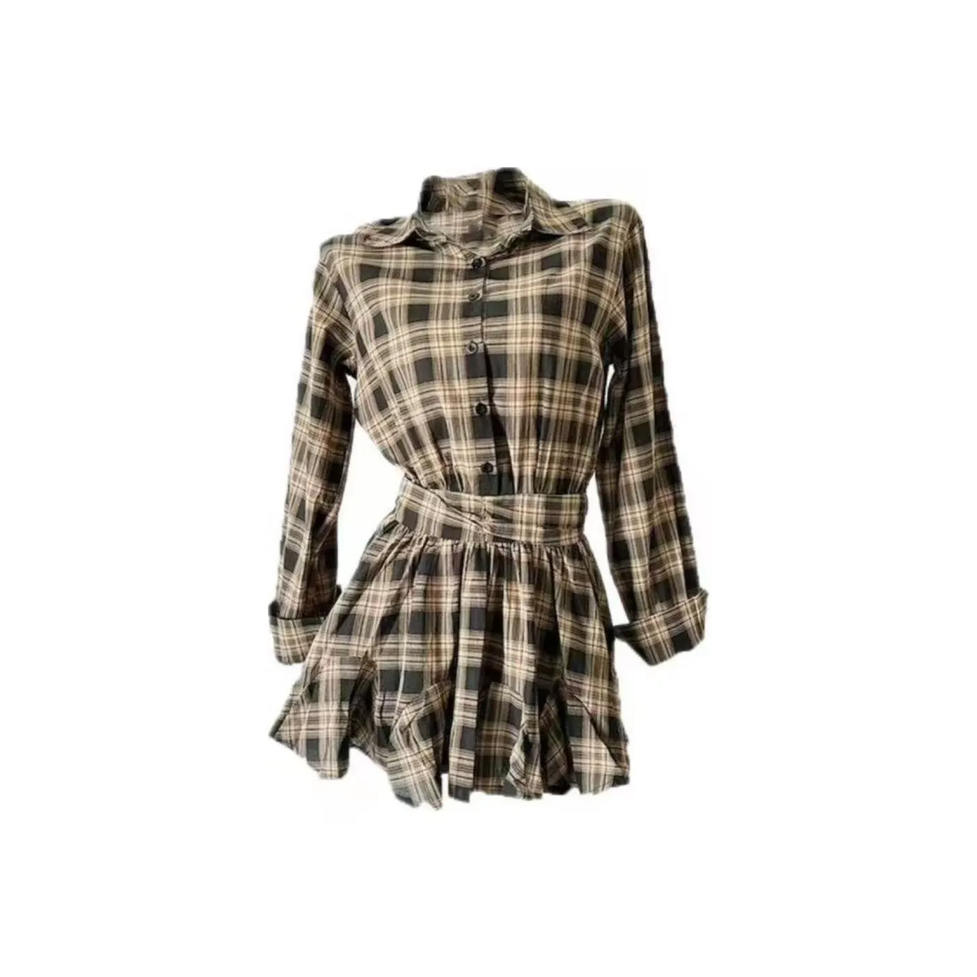 SECFLY OFFICIAL Длинное платье с длинными рукавами женское