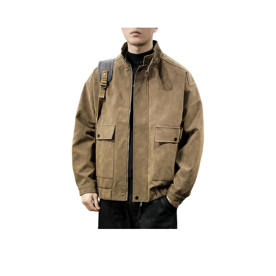 QIANJINNIU Кожа Куртка Мужская
