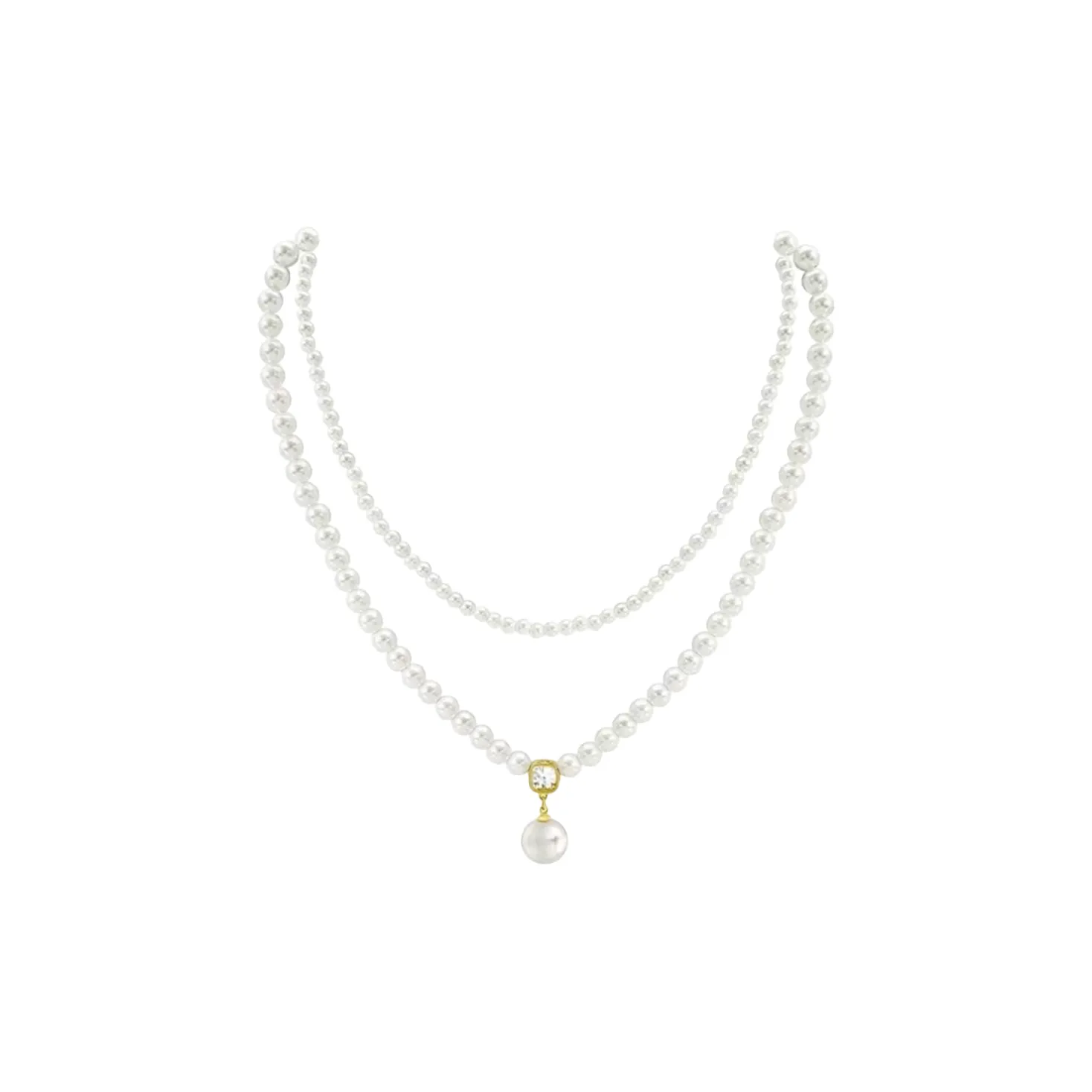 HAZYOU Искусственная жемчужина Ожерелья Женские