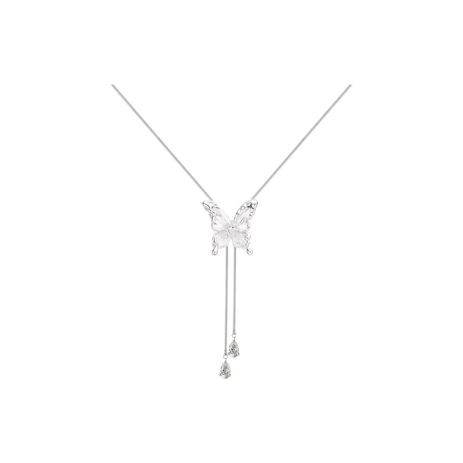 SUN HUNTER Белое золото с покрытием медь + 3D-печатная смола + циркон ожерелья женские