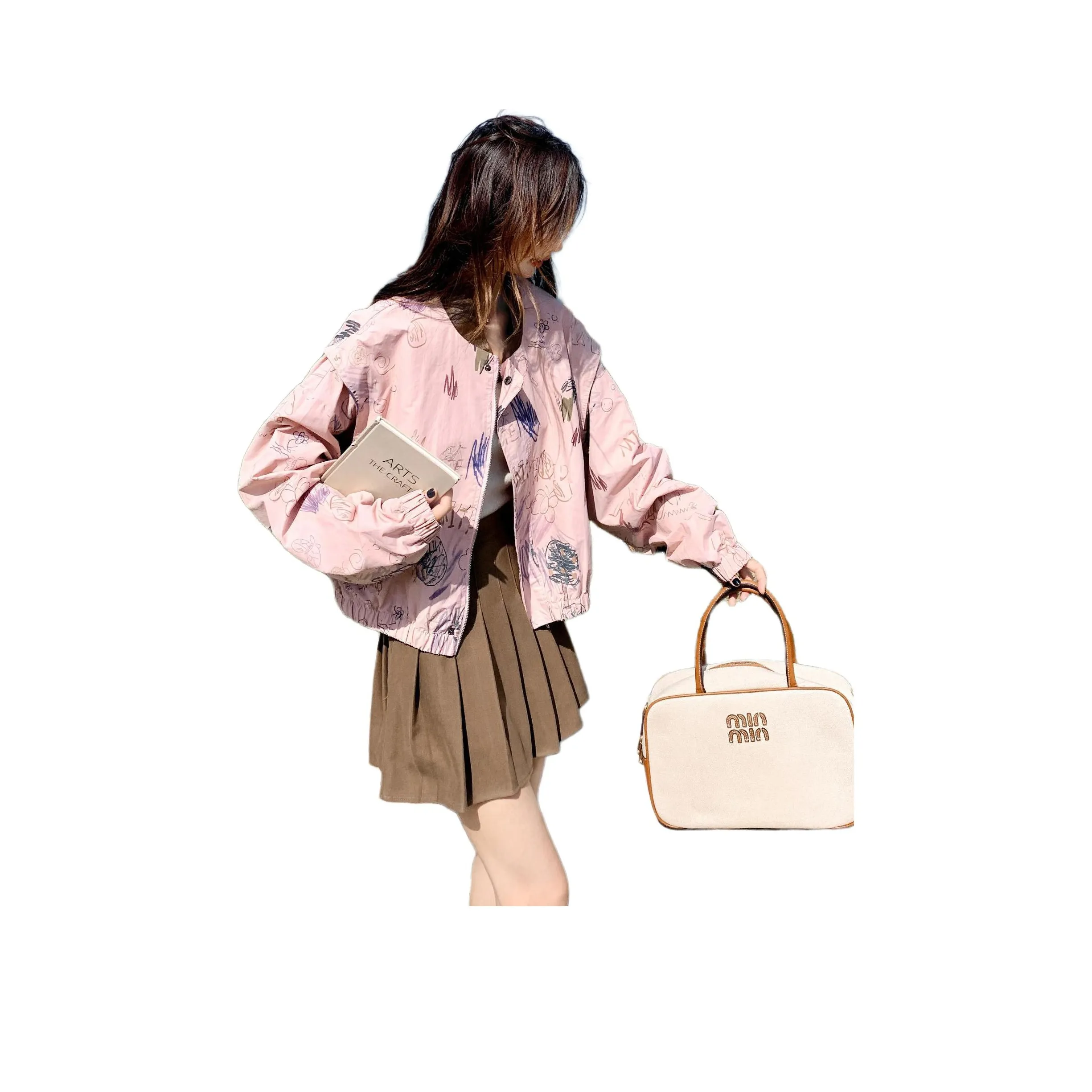 MUQINGQING Розовый Женский Куртки