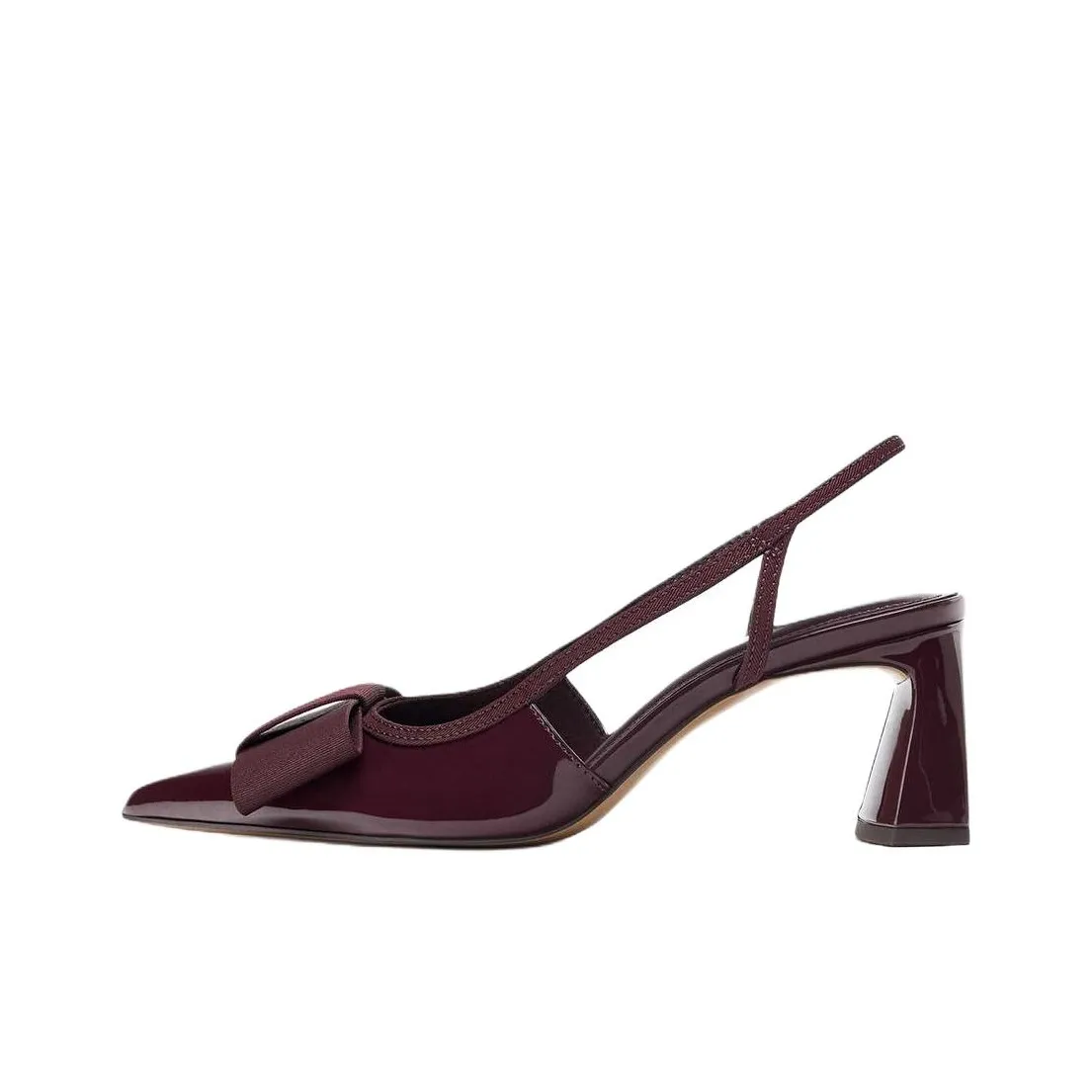 ZARA Грубый каблук Высокие каблуки 6,5 см Женские Красный