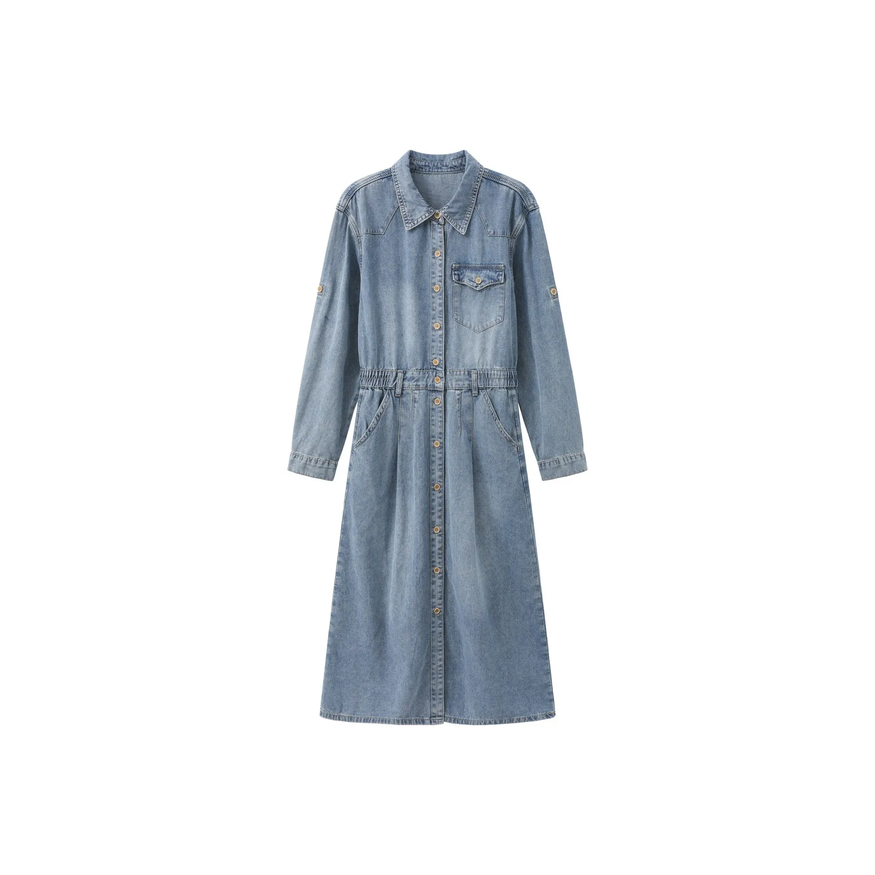 Another Alley Длинное платье с длинными рукавами женское