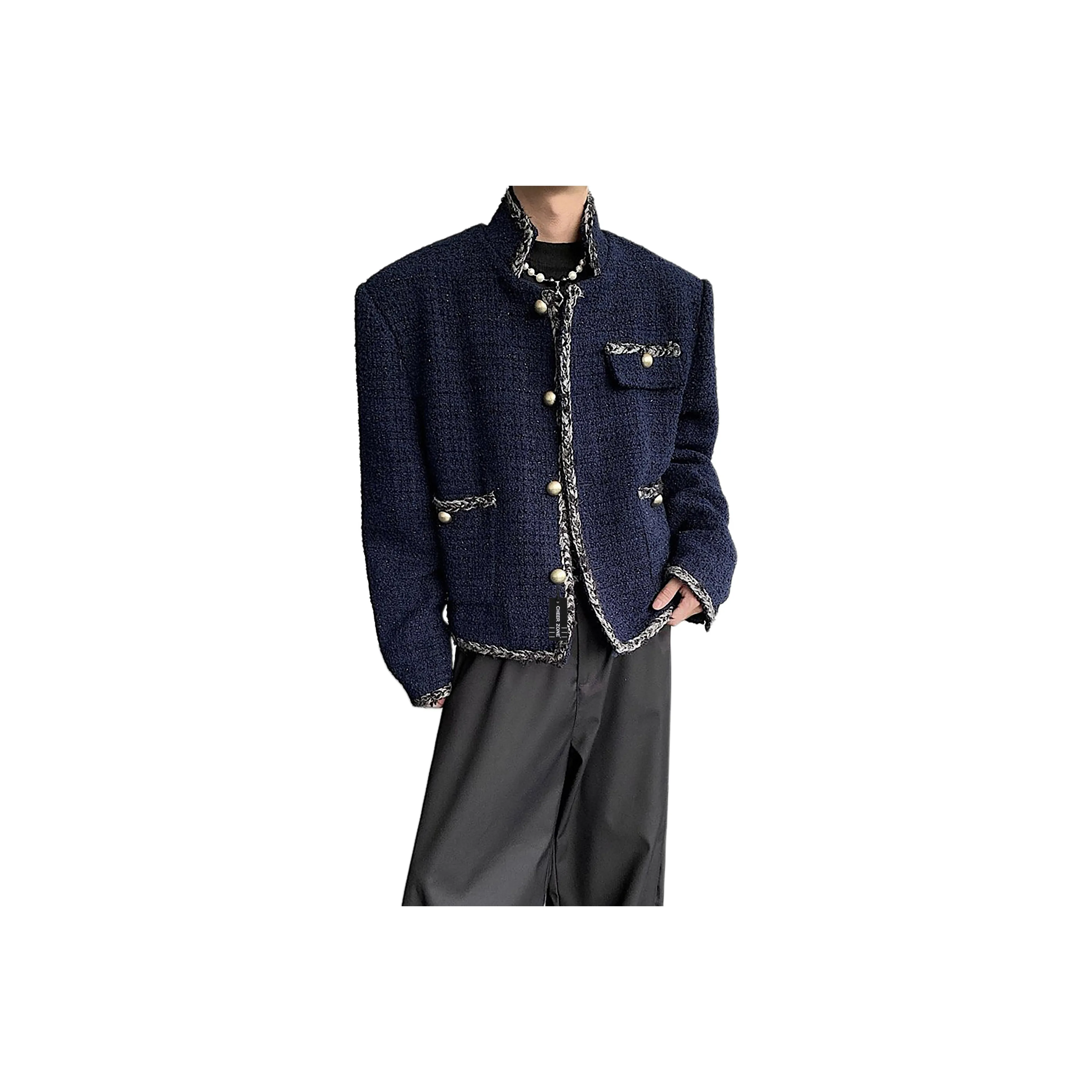 CHEER ZONE Темно-синие унисекс куртки