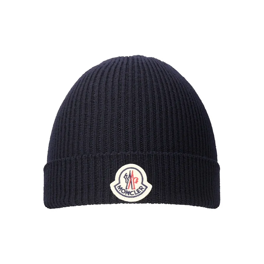 Moncler Шерстяные Шапки Мужской Морской Синий