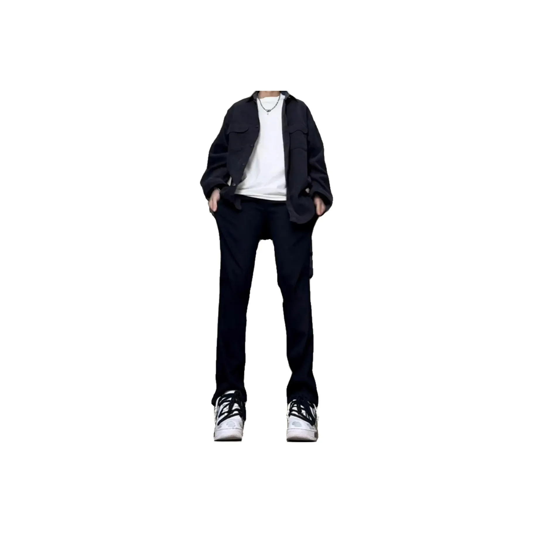 REBIRTHRABBIT Черные Мужские Джинсы