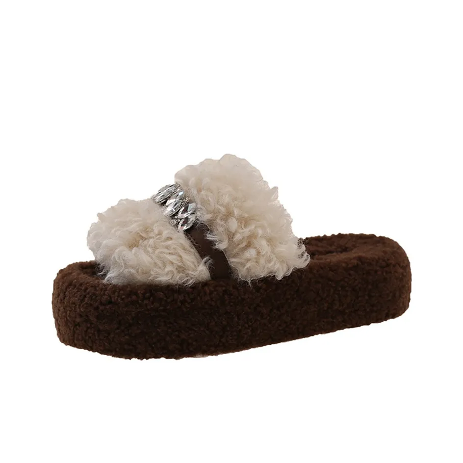 MADALLO Стразы Амортизация Противоскользящие Сопротивление запахам Тихий Слип-он Женские