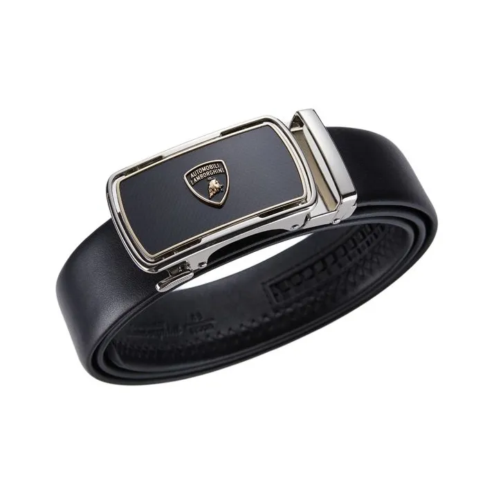 AUTOMOBILI LAMBORGHINI Ремни из коровьей кожи Мужской 3,5 см