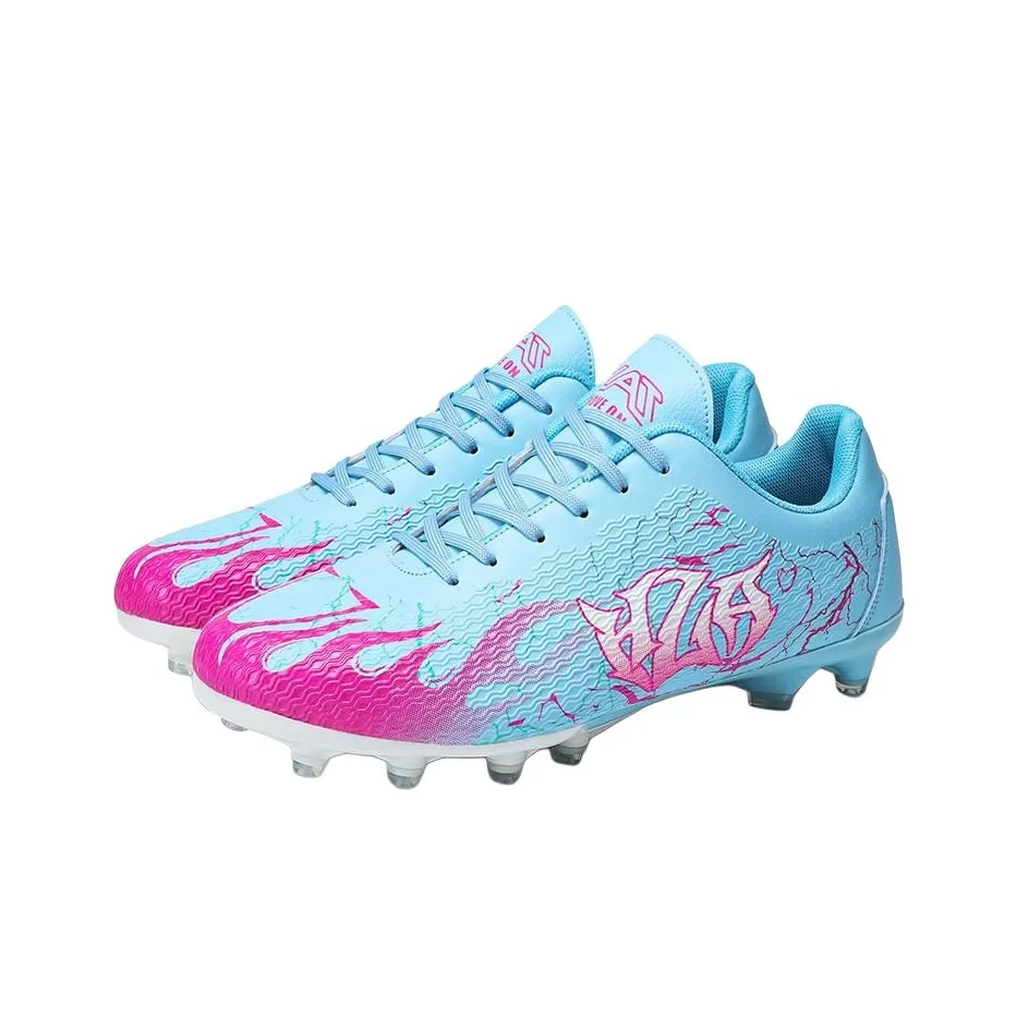 HLA JEANS Soccer Shoes Unisex Low Top Blue Pink/White Black/Black Red