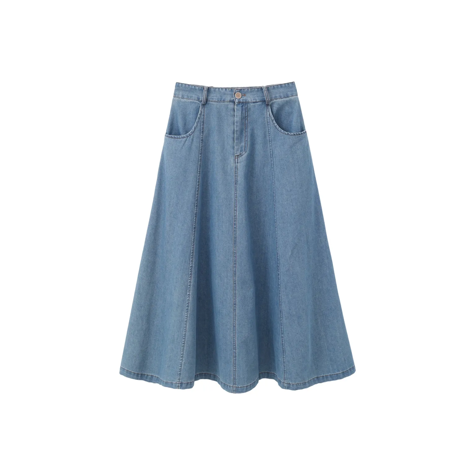 Another Alley Деним Длинная Юбка Женская