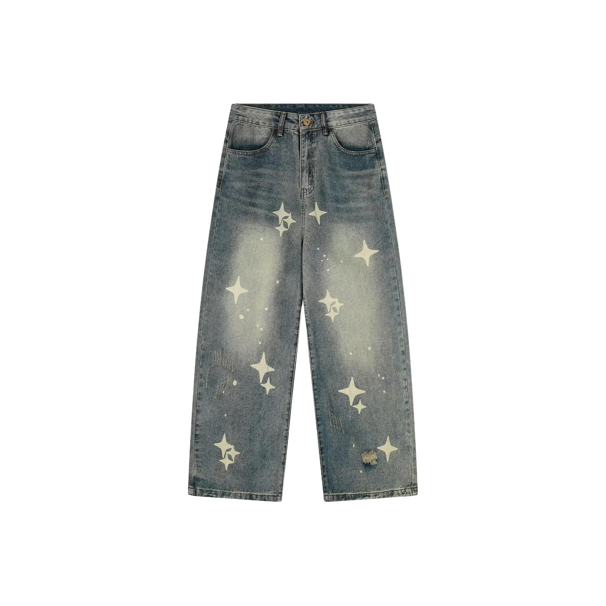 KAIZZGAO Синий Мужской Джинсы