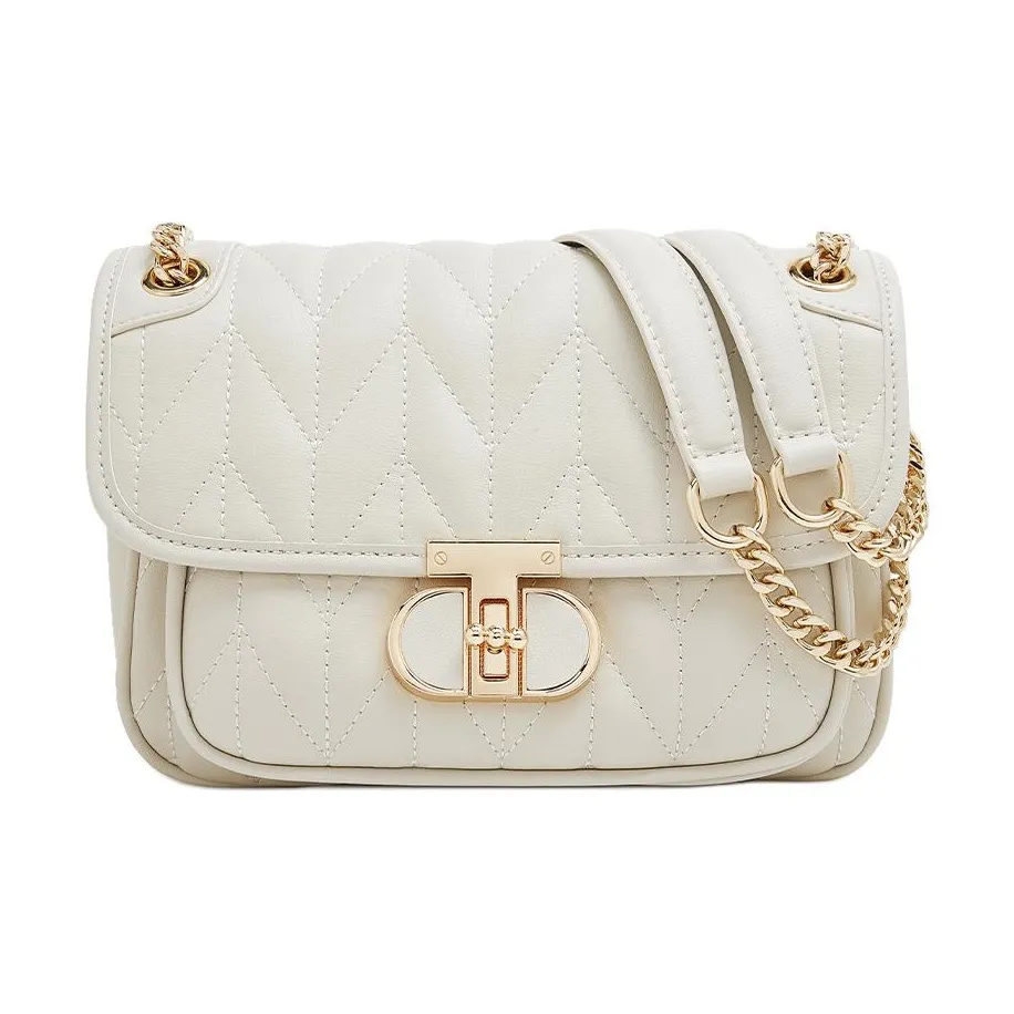 FOXER Коровья кожа Повседневный Нишевый Универсальный Стильный Коммутирование Одно плечо Сумка Обычный Women's White