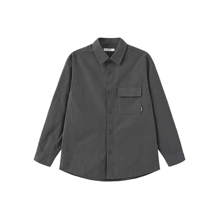 ZUO Серые Мужские Рубашки