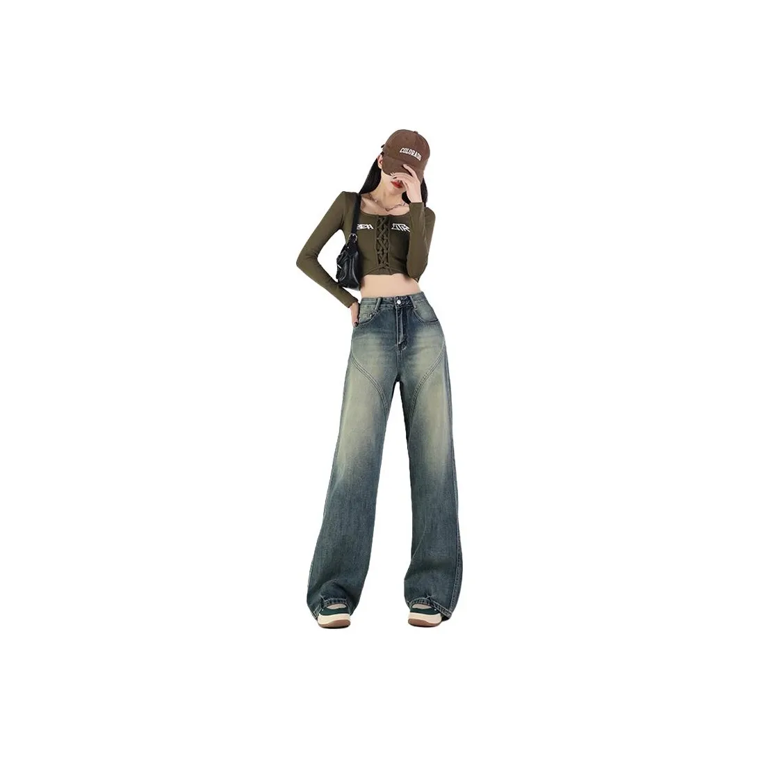 JOPPTI Винтажные синие женские джинсы