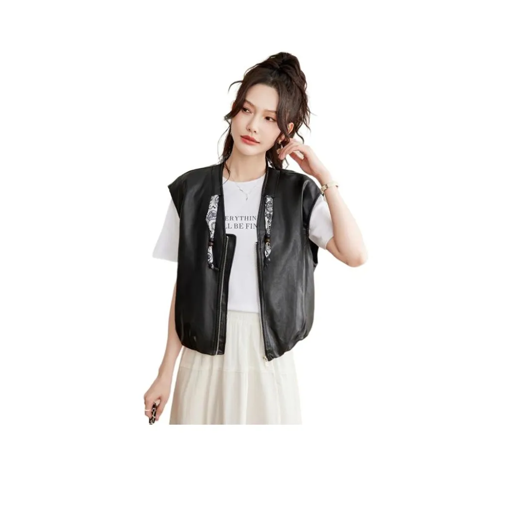 TERRE BLEUE Черные Женские Жилеты