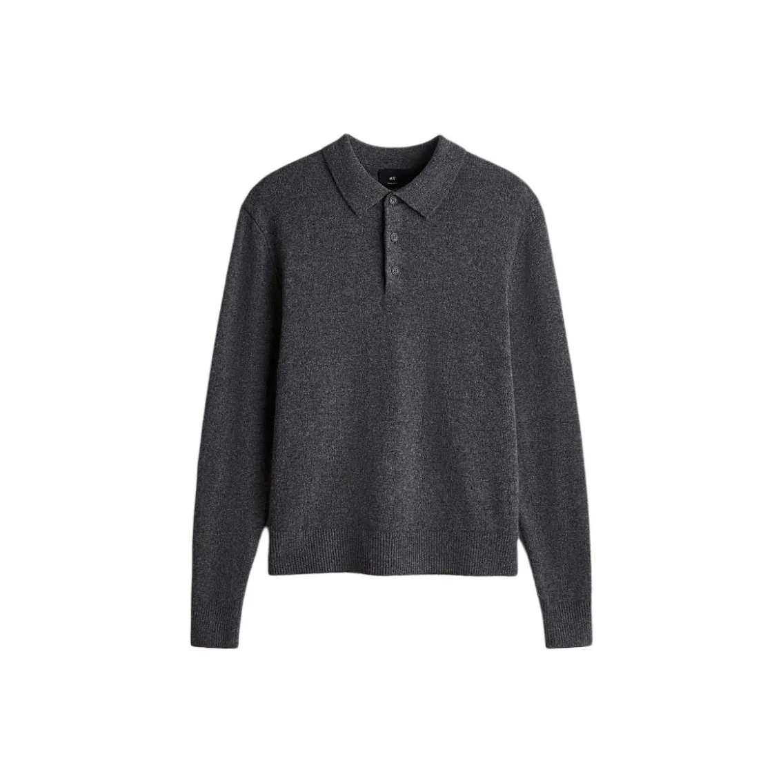 H M Темно-серая мужская поло