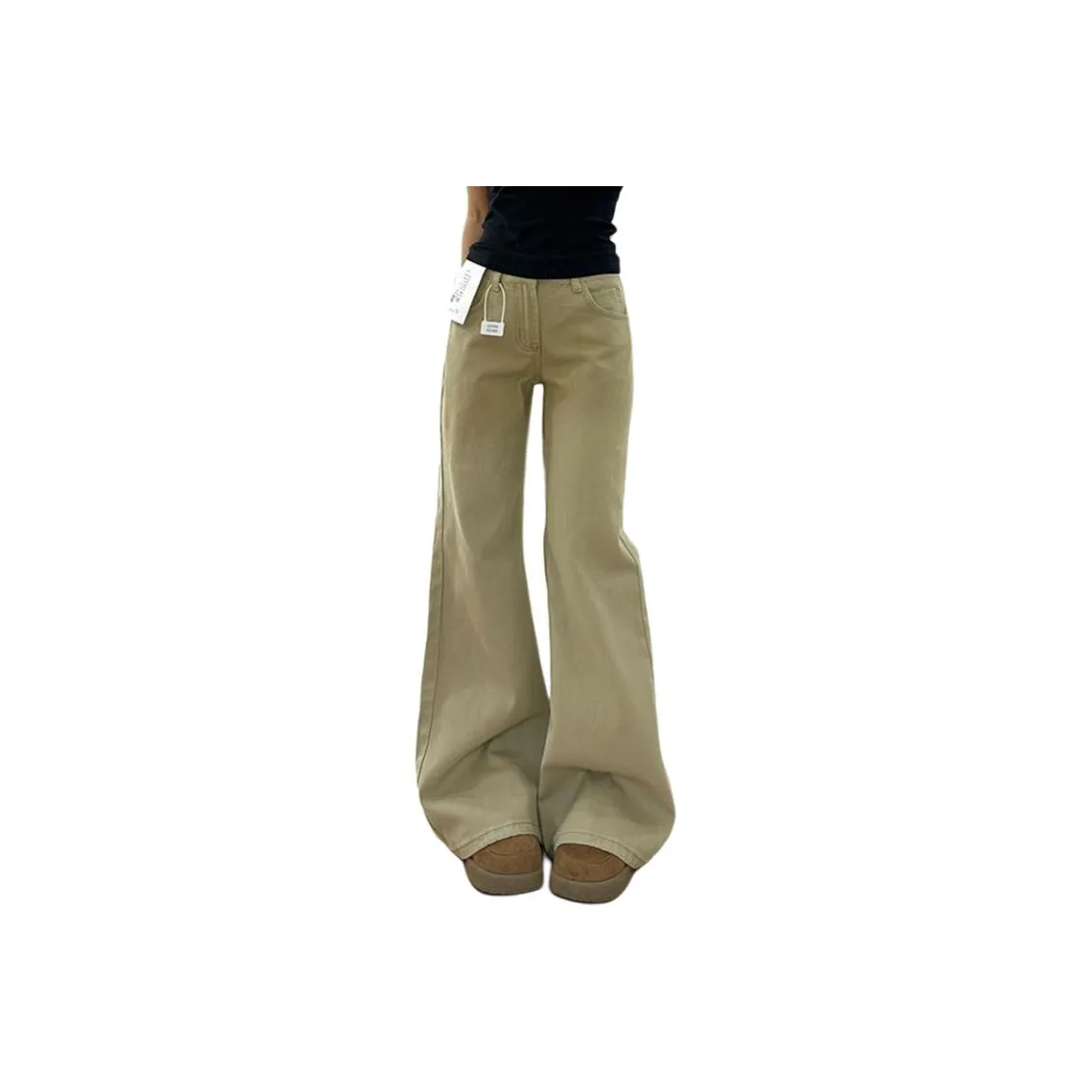 MUCCHIC Khaki Женские Джинсы