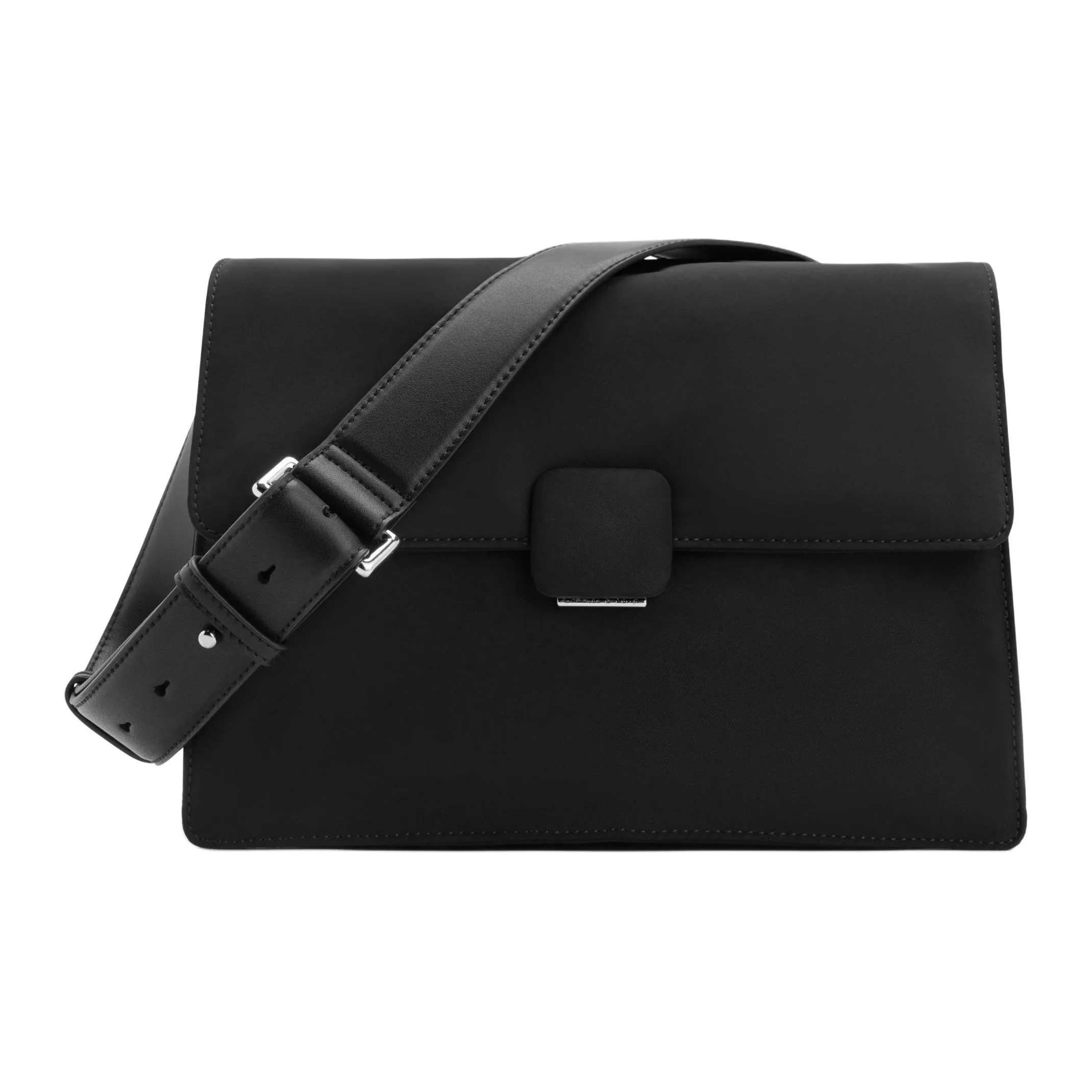 CHARLES KEITH Нейлон Курьерская Сумка Сумка через плечо Средняя Женская Черная Бежевая