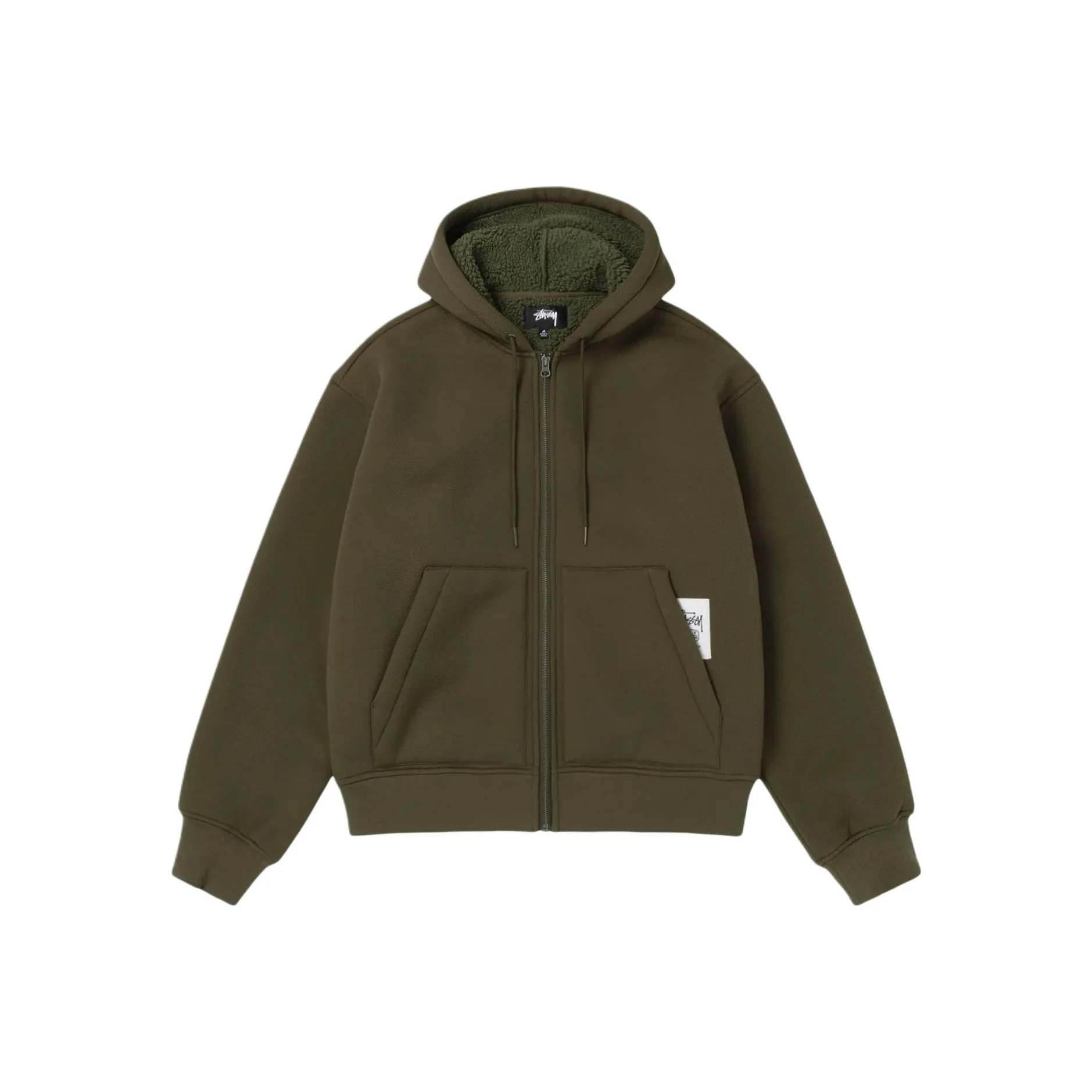 Stussy FW25 BONDED Шерпа-толстовка Свитшот Унисекс