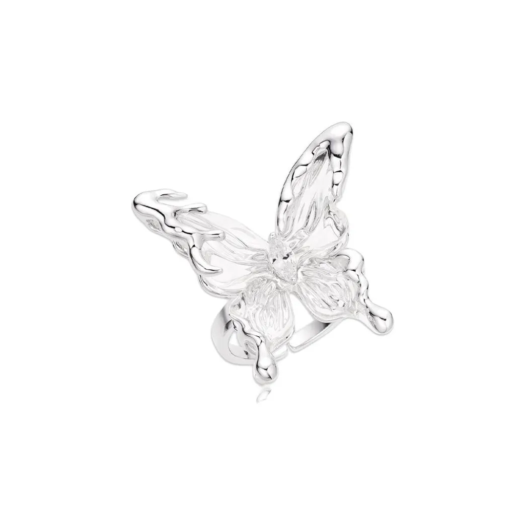 SUN HUNTER Белое золото с покрытием медь + 3D-печатная смола + циркон кольца женские