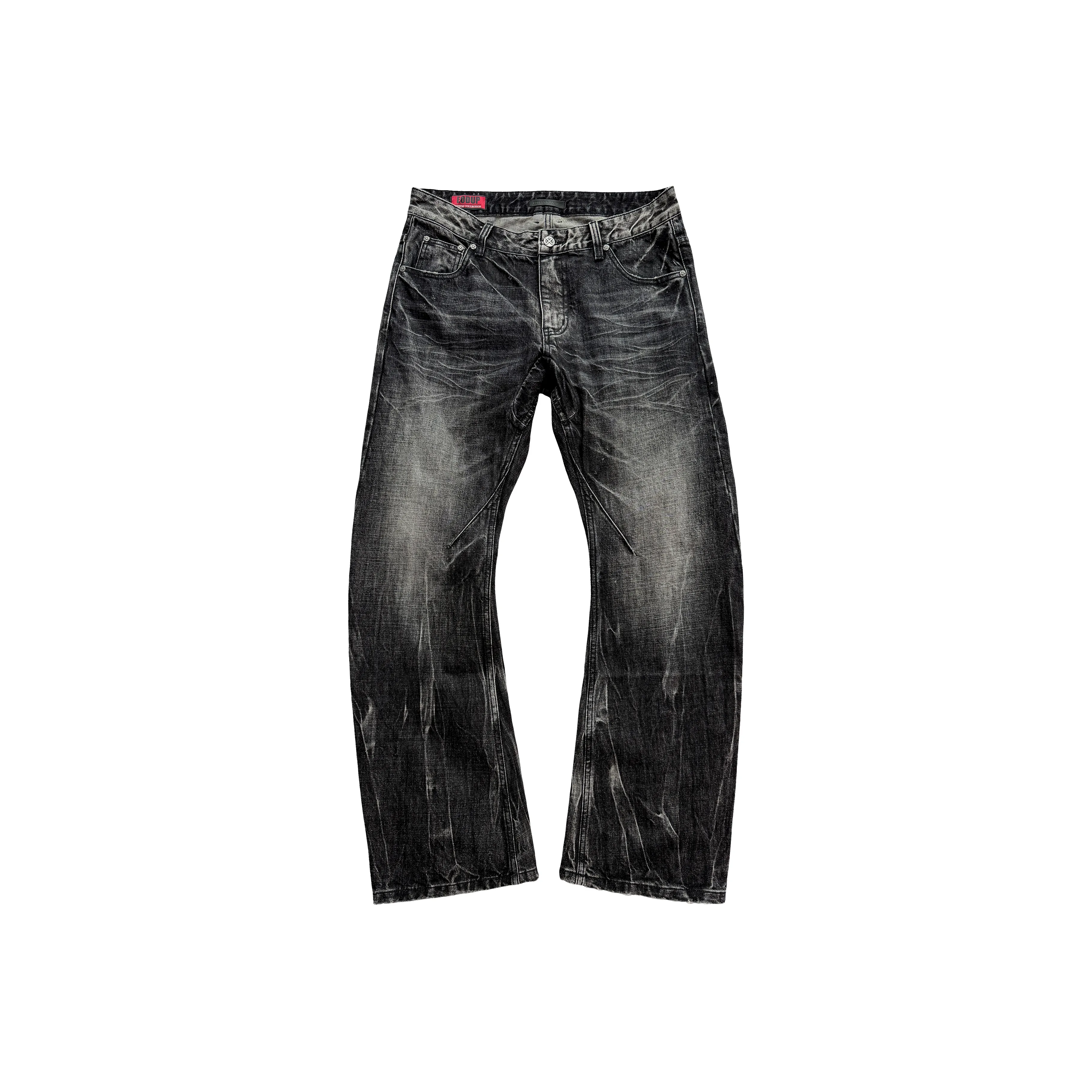 EODUP Темно-серый Мужские Джинсы