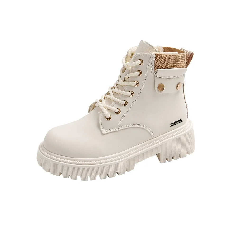 King Jinmai 11cm Модные ботинки Martin Женские