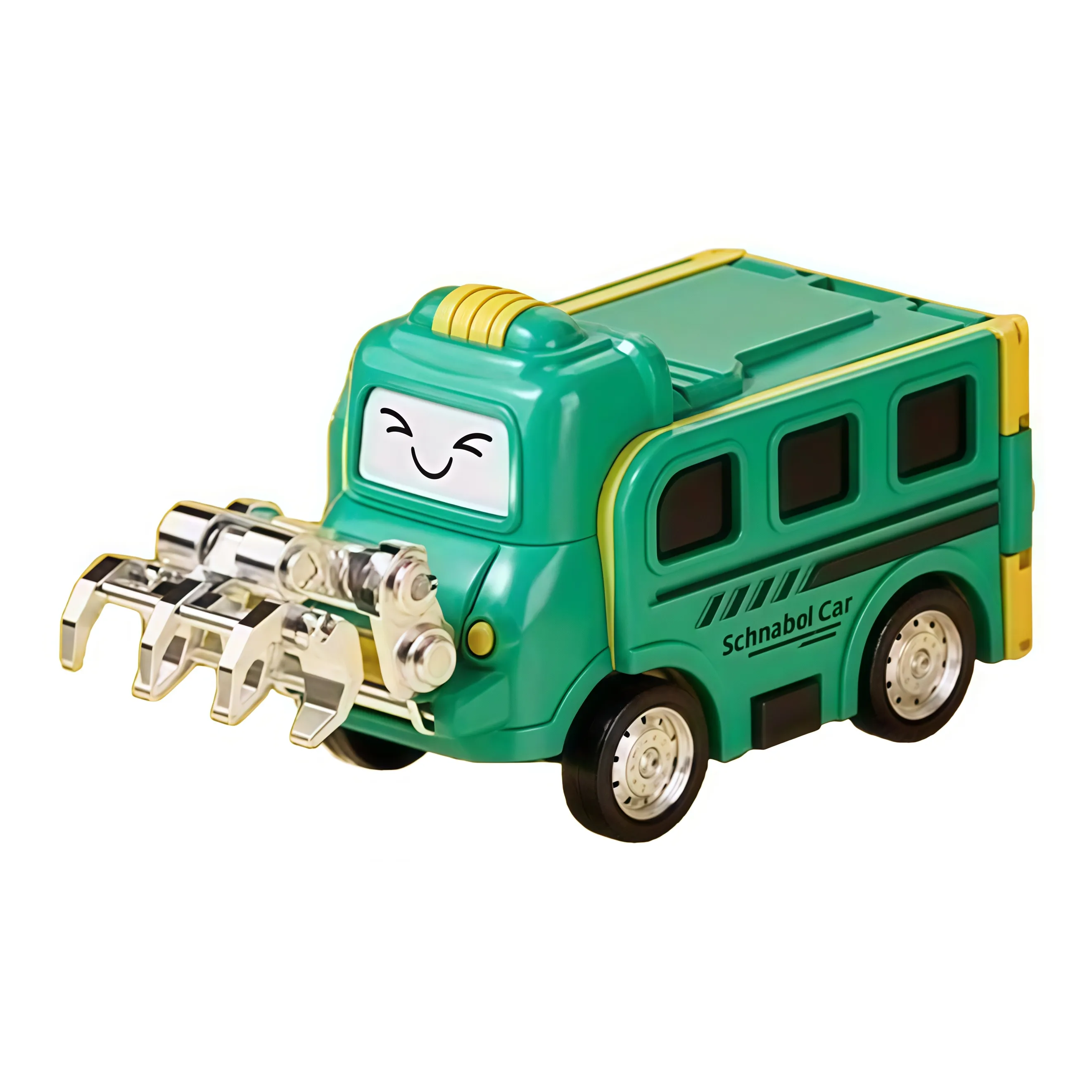 BEIBEIJIA Детский Веселье Реверс Transforming Мультяшный Школьный Автобус Строительные Машины Инерционный Тянущий Спина Glider Игрушки