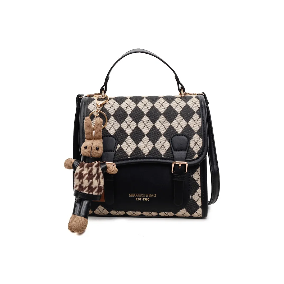 AUNG ПУ (полиуретан) Сумка через плечо Стандартная Подростки Черный Коричневый