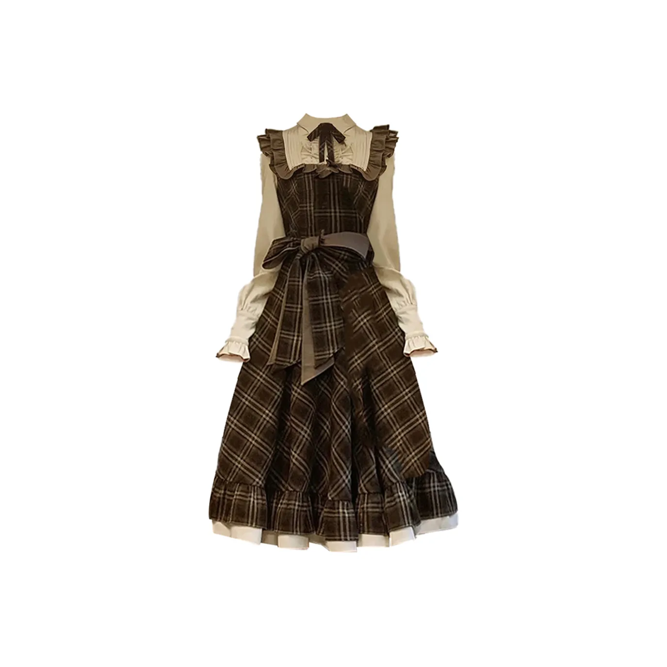 GRAYISMOON Длинное платье с длинными рукавами женское