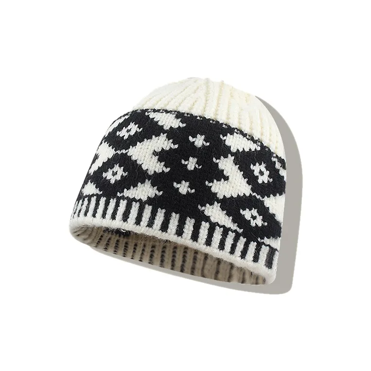 YOUWEI Акриловая Повседневная Креативная Интернет Знаменитый Ins Шапка-бини с Подкладкой из Флиса Унисекс