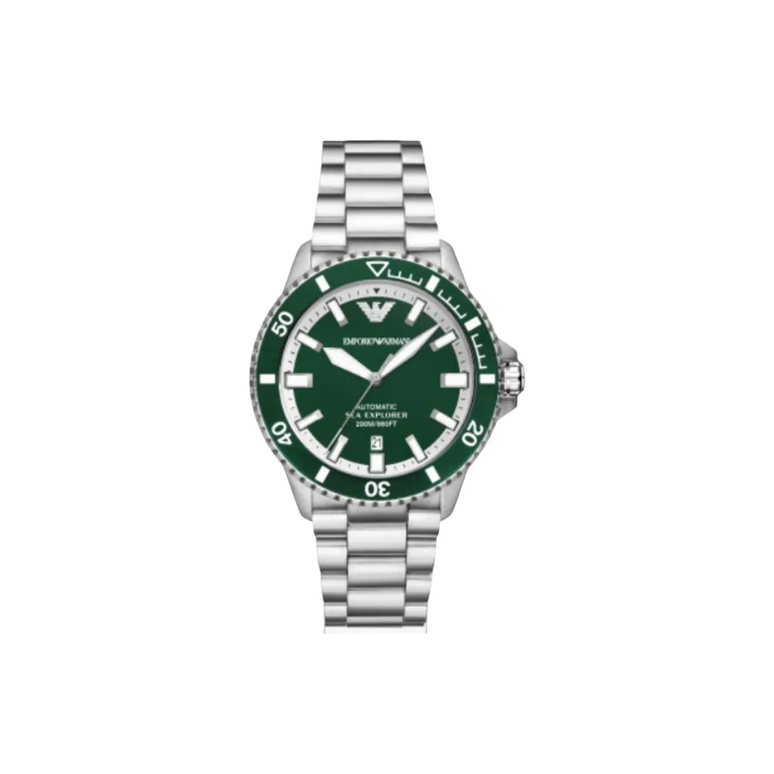 EMPORIO ARMANI Автоматический Механический Механизм Мужские Часы 42,5 мм Зеленый