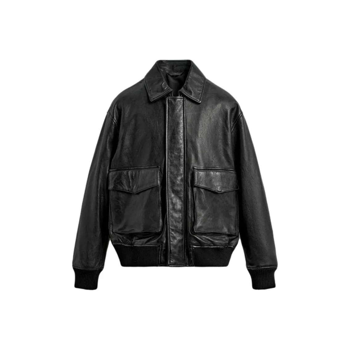 ZARA Черные Мужские Кожаные Куртки