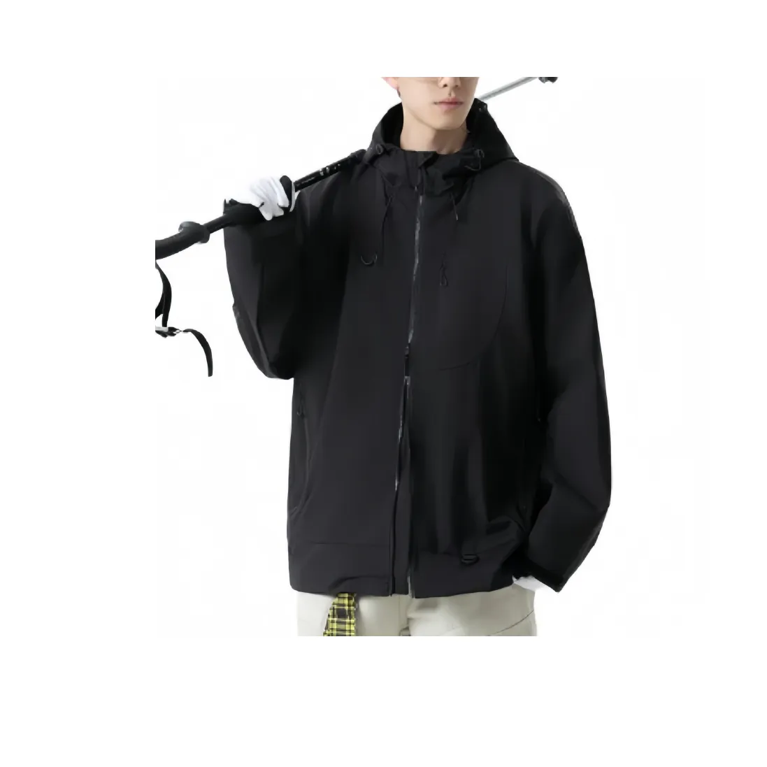 Lan Miao Черный Унисекс Куртки